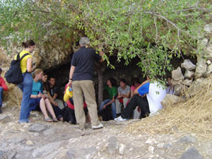 Höhle, wo Jesus angeblich nächtigte
